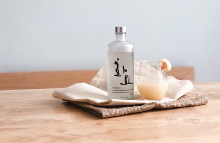 Lychee Yuja Soju cocktail