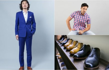 From left: q menswear, Button N Stitch, The Blind Cobbler