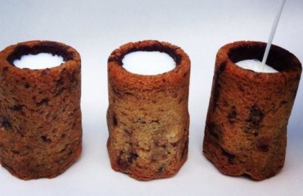 Chocolate chip cookie milk shots; Credit: Grubstreet, Dominique Ansel Bakery