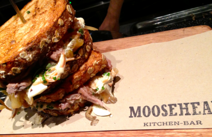 Pulled pork sandwich at Moosehead