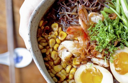 Wild Sri Lankan Tiger Prawn Noodle at Morsels