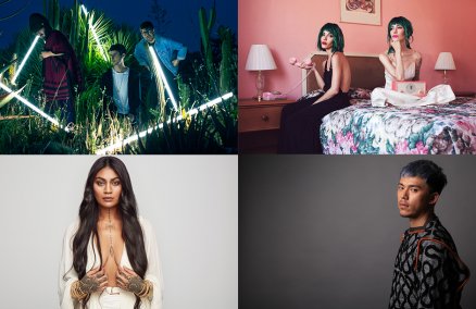 Clockwise, from top left: Garden City Movement, The Veronicas, Hush, Aaradhna