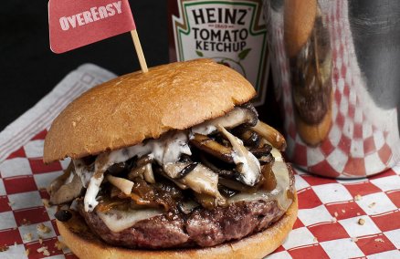 Truffle burger at OverEasy