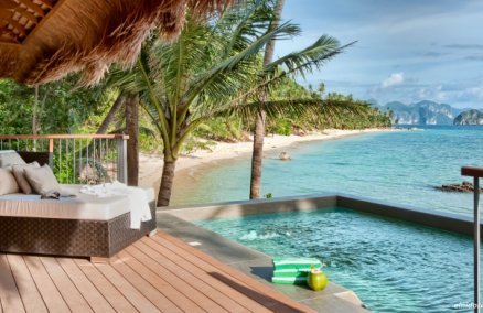 Pool villa at El Nido Pangulasian Island