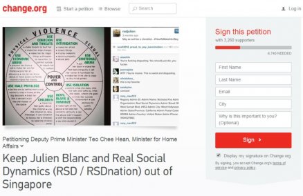 Change.org's Julien Blanc petition