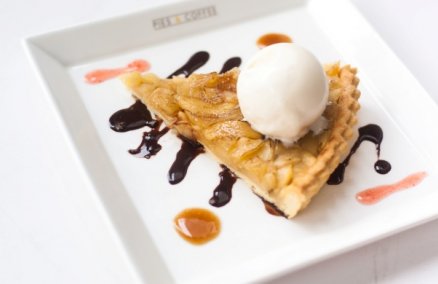 Open face apple pie from Pies & Coffee