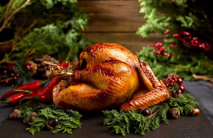 Honey chili and spice turkey with raisin fried rice, Peony Jade