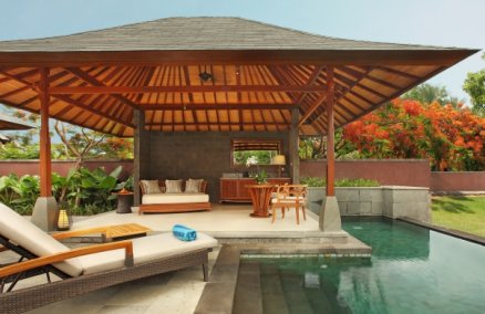 Pool and gazebo at The Nikko Bali Resort & Spa 