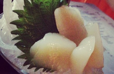 Scallop sashimi at KOI Sushi + Izakaya