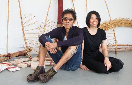 Artist Zai Kuning and curator June Yap