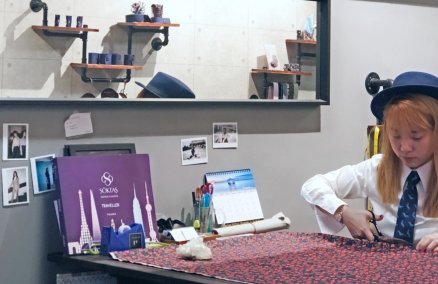 Sheryl Yeo at her shop on Circular Road