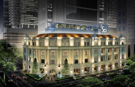 Artist impression (night) of the Sofitel So Singapore
