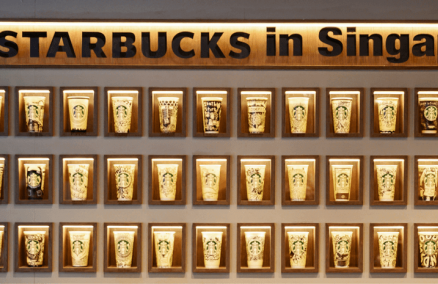 Starbucks cup wall Liat Towers
