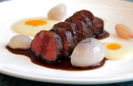 Steak and eggs at Bacchanalia