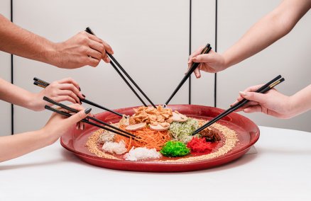 Tablescape's Foie Gras Yu Sheng Platter