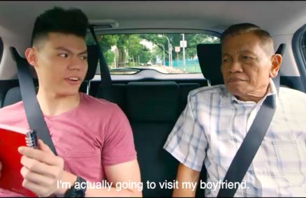 Screengrab from UberPool's video ad on Facebook