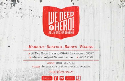 The We Need a Hero website