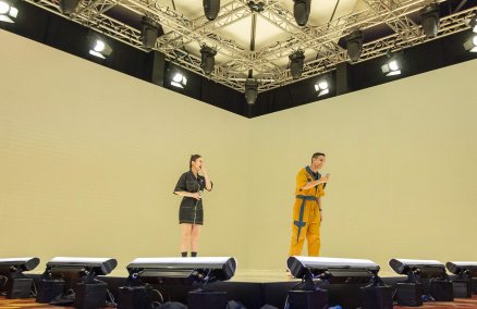 Yung Raja on stage at the MBS Hybrid Broadcast Studio on Oct 8. 