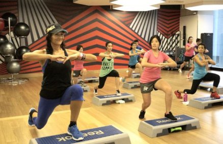Zumba Step at Virgin Active, Singapore