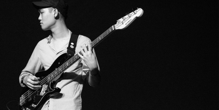 Nicholas Tann, bassist of Specific Islander, at last year's 100 Bands Festival