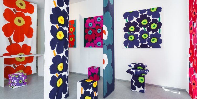The iconic Marimekko Unikko patterns credit: ciscommunity