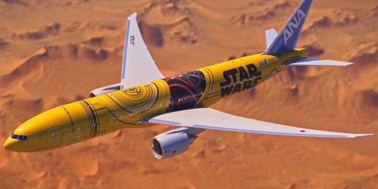 C-3PO ANA Jet. Photo credit: Air Nippon Airways (ANA).