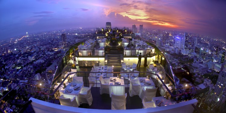 View from Vertigo and Moon Bar at Banyan Tree Bangkok