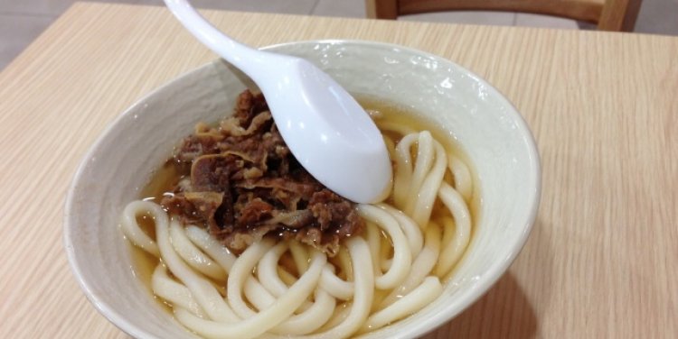Beef kake udon