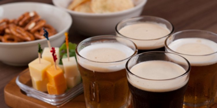 Beer flight at Tippletown