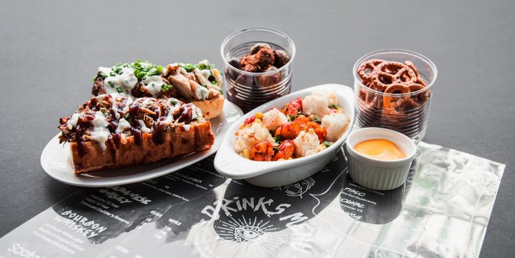 Bar menu at Bourbon Street