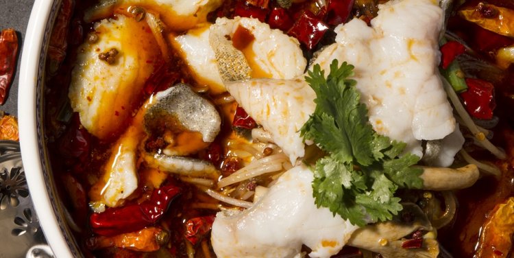 Braised Garoupa Fish Fillet in Chili Oil Soup 