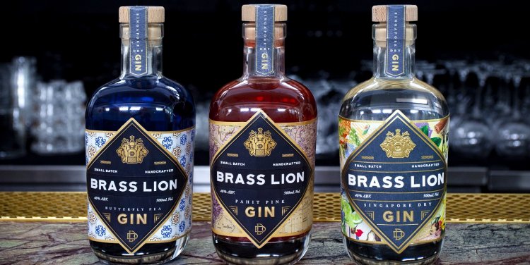 Brass Lion Distillery gins. Credit: SG Magazine
