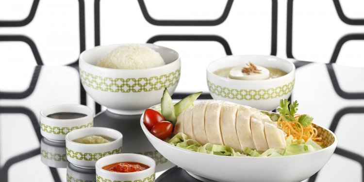 Chicken rice at Chatterbox