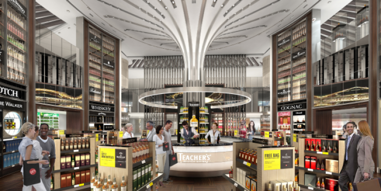 New liquor and tobacco boutique at T2 (artist's impression)