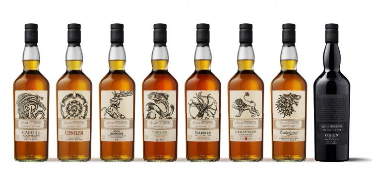 The limited edition Game of Thrones whiskies