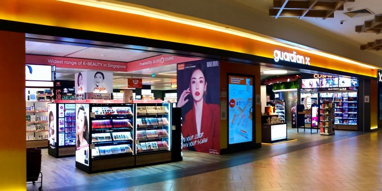 Guardian's store front at Takashimaya