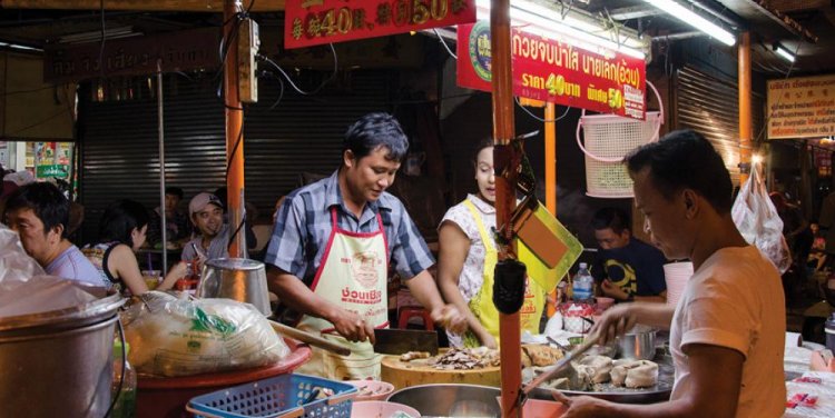 Bangkok street food stall
