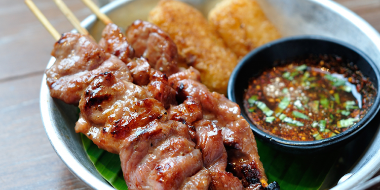 Grilled pork at Eat All Thai