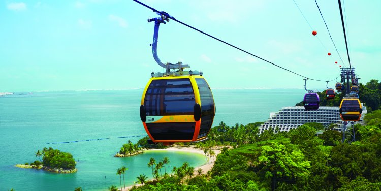 Sentosa's new cable car line