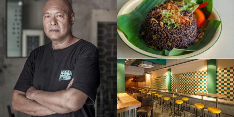 From left: Chef Damian D'Silva, Buah Keluak, Immigrants bar