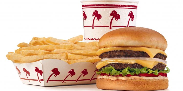 In-N-Out Double Double burger combo