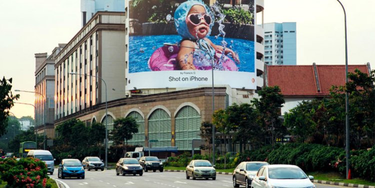 Francis Olarte, shot on iPhone billboards