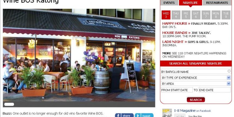 Wine Bos on I-S Magazine