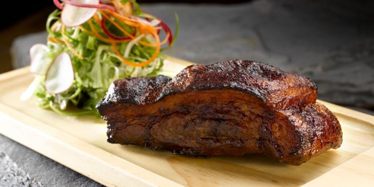 Joo Bar's slow-roasted Mangalitsa pork