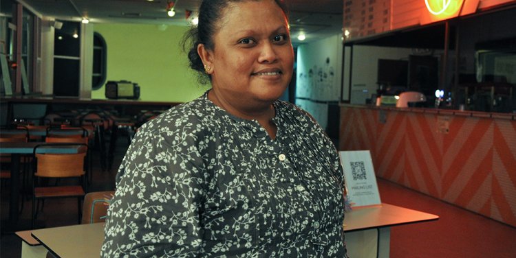 Kak Yati, custodian of The Projector