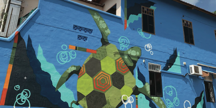 Artist Ink&Clog's new mural near Yong's Teochew Kueh