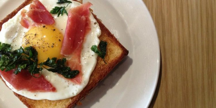 Ibérico ham & Manchego cheese croque madame; photo credit: Facebook