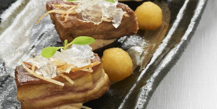 Foie gras with sake jelly at KU DÉ TA