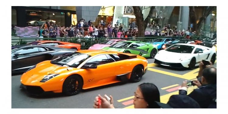 Lamborghinis on Orchard Road