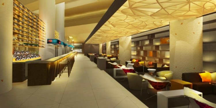 Rendering: Lobby Bar at the Pan Pacific Singapore